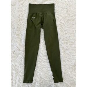 STAX. Olive Green Seamless High Waisted Leggings XS Yoga Gym Activewear